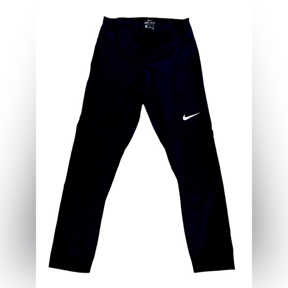 Nike Pants - Nike DRI-FIT small cropped leggings with sheer, mesh lower back.
